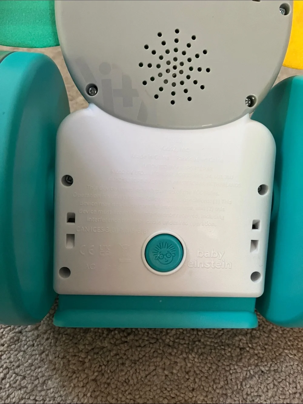 Teal Elephant Learning Activity Toy with Shape Buttons